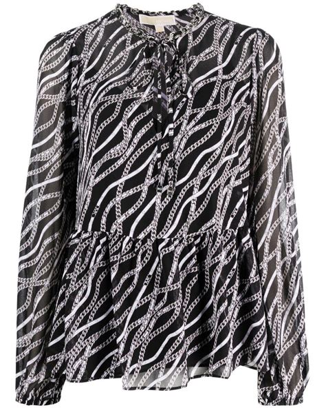 michael kors chain print blouse